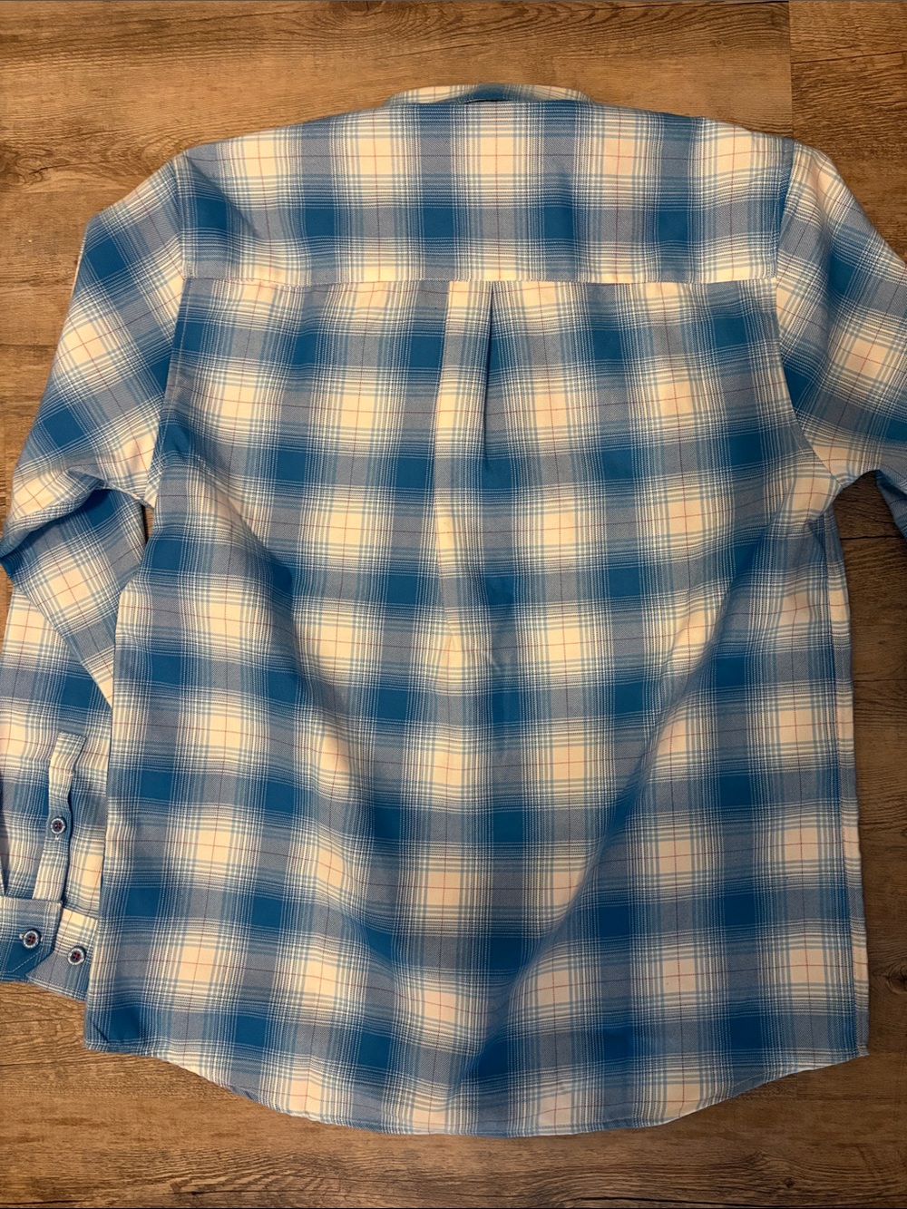 Dixxon The Winfield Blue and White Plaid Button-Down Shirt - Picture 3 of 4